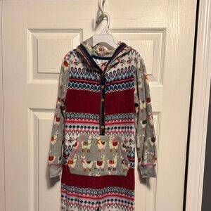 Matilda Jane girls Colorful Patterned Hooded Onesie